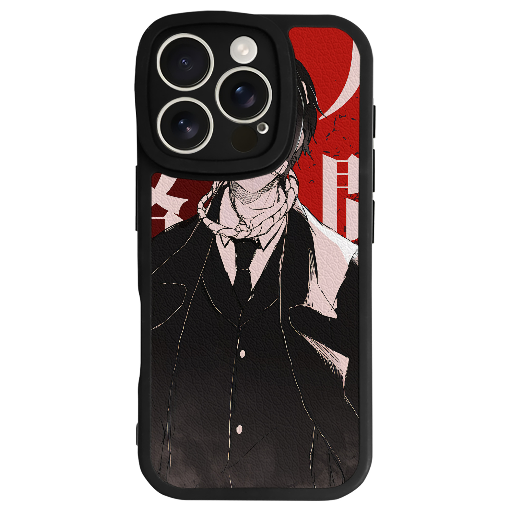 （画像用） 文豪ストレイドッグス Bungo Stray Dogs 【iPhone 16シリーズ対応】シリコンスマホケース（レザー調） 材質：シリコン